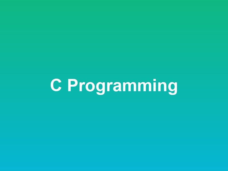 C Programming